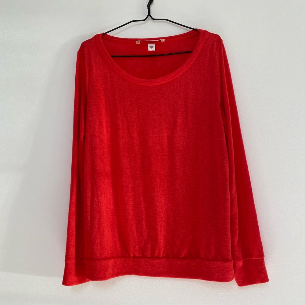 Victoria’s Secret PJ Lounge Top Sweatshirt Coral M